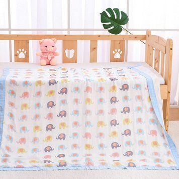 Дитячий плед Baby з окантуванням (Голуба 120см) фото
