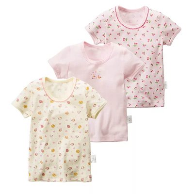 Набір футболок Cozy 3шт для дівчаток 90см Рожевий (6583) фото