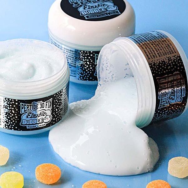 Омолоджувальний Бульбашковий Крем Для Обличчя Elizavecca Peptide 3d Fix Elastic Bubble Facial Cream, 100 г фото