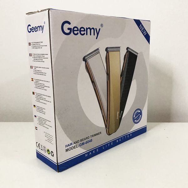 Машинка для стрижки GEMEI GM-6048. Колір чорний фото