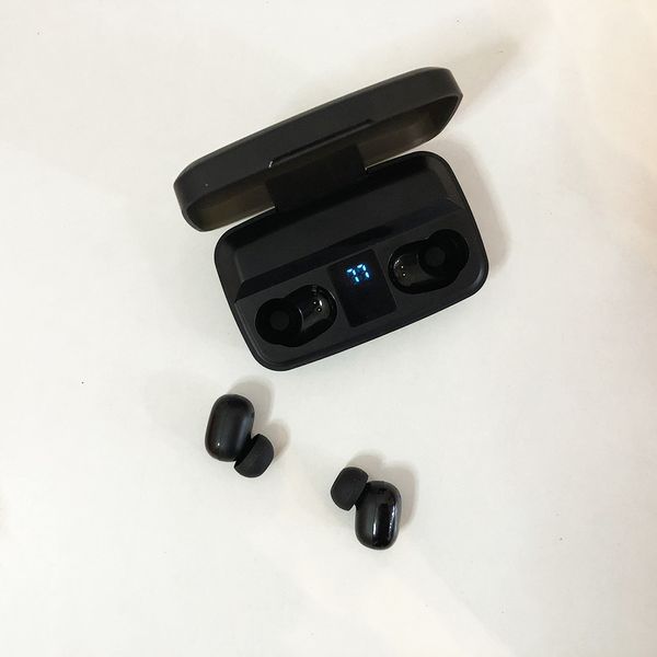 Bluetooth стерео навушники бездротові з боксом для зарядки Air J16 TWS Original. Колір чорний фото