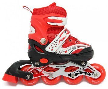 Ролики Maraton Oscar L(39-42) mix (L (39-42) Червоні) фото