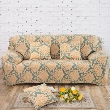 Чохол на тримісний диван еластичний Homytex принт Біфлекс фото