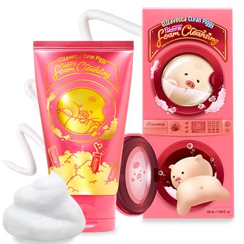 Пена для умывания Elizavecca Clean Piggy Pink Energy Foam Cleansing, 120 мл фото