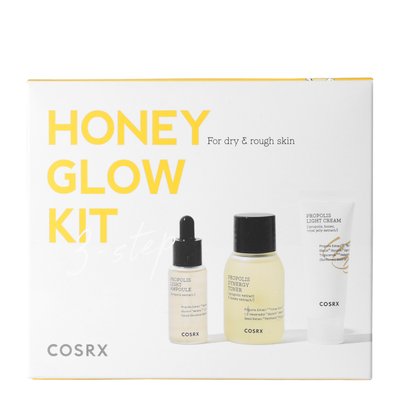 Cosrx - Заспокійливий набір із прополісом для шкіри обличчя - Honey Glow Trial Kit фото