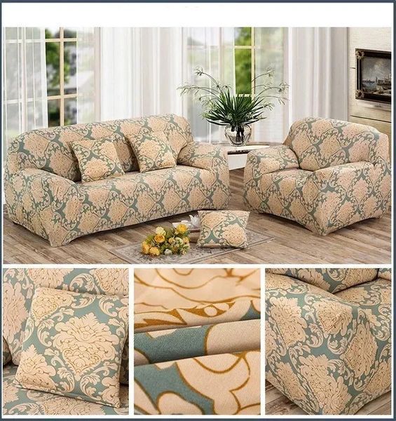 Чохол на тримісний диван еластичний Homytex принт Біфлекс фото