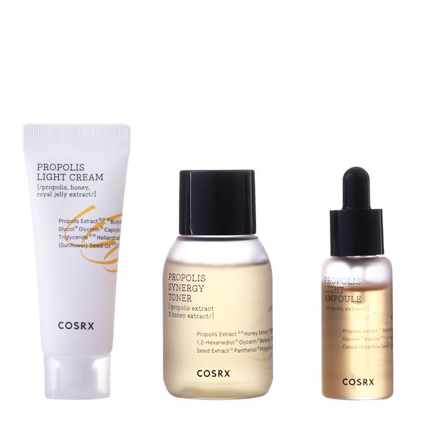 Cosrx - Успокаивающий набор с прополисом для кожи лица - Honey Glow Trial Kit фото