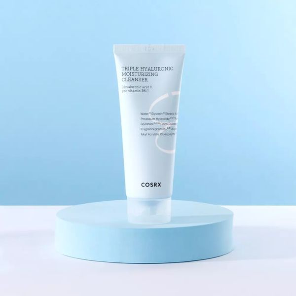 Cosrx - Пінка для вмивання з гіалуроновою кислотою - Hydrium Triple Hyaluronic Moisture Cleanser - 150ml фото