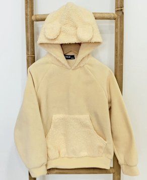 Кофта дитяча флісова ведмедик (Бежевий 116см) фото