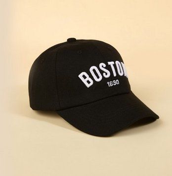 Кепка Boston черная, размер 54 фото