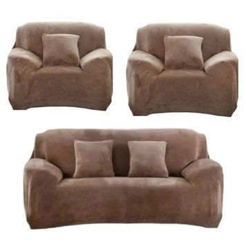 Чехол на диван + 2 кресла замша /микрофибра Homytex фото