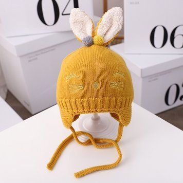 Шапка дитяча Rabbit (Жовтий 40-46см) фото