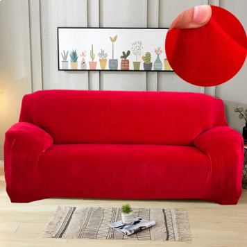 Захисний чохол на двомісний диван Велюровий Diana Textile Plush Velvet фото