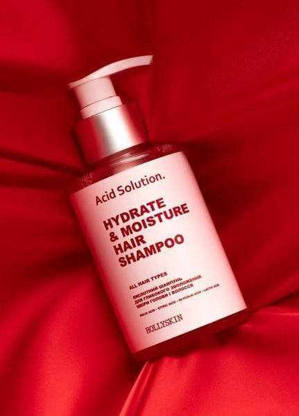Кислотный шампунь для глубокого увлажнения кожи головы и волос HOLLYSKIN Acid Solution фото
