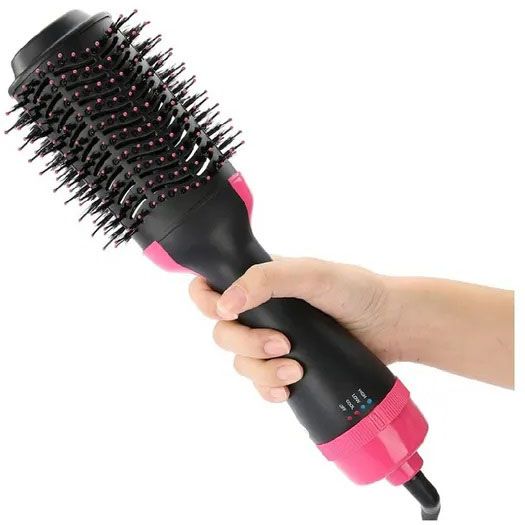 Фен Щетка расчёска 3в1 One step Hair Dryer 1000 Вт 3 режима выпрямитель для укладки волос стайлер с функцией ионизации фото