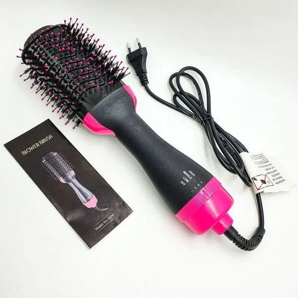 Фен Щетка расчёска 3в1 One step Hair Dryer 1000 Вт 3 режима выпрямитель для укладки волос стайлер с функцией ионизации фото