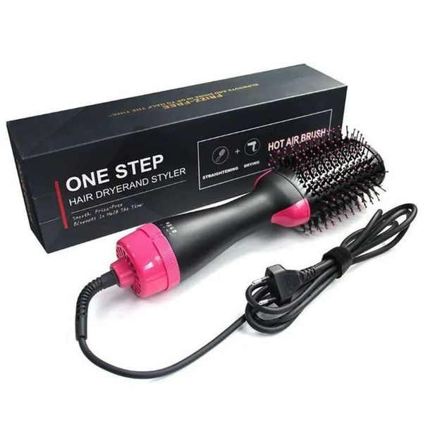 Фен Щетка расчёска 3в1 One step Hair Dryer 1000 Вт 3 режима выпрямитель для укладки волос стайлер с функцией ионизации фото