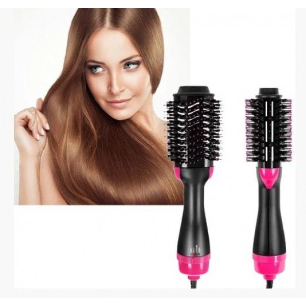 Фен Щетка расчёска 3в1 One step Hair Dryer 1000 Вт 3 режима выпрямитель для укладки волос стайлер с функцией ионизации фото