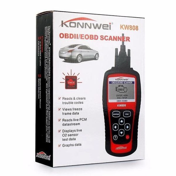 Автомобільний діагностичний сканер Konnwei KW808 OBD II/EOBD фото