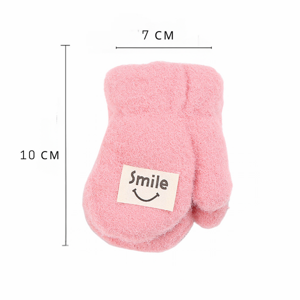 Рукавиці дитячі Smile (Рожевий 0-3 роки) фото