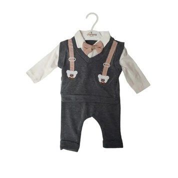 Костюм джентльмен для хлопчика двійка, кофта та штани, 3 місяці (Блакитний 66см) фото