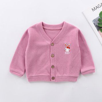 Дитячий однотонний кардиган Baby (Сиреневий 73см) фото