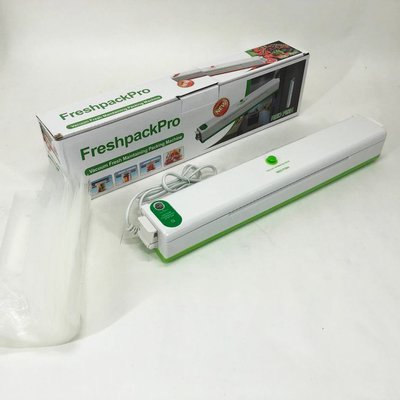 Вакууматор Freshpack Pro вакуумний пакувальник їжі, побутової. Колір зелений фото