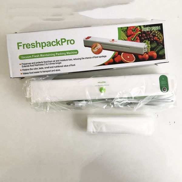 Вакууматор Freshpack Pro вакуумный упаковщик еды, бытовой. Цвет: зеленый фото