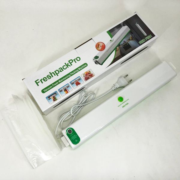 Вакууматор Freshpack Pro вакуумний пакувальник їжі, побутової. Колір зелений фото