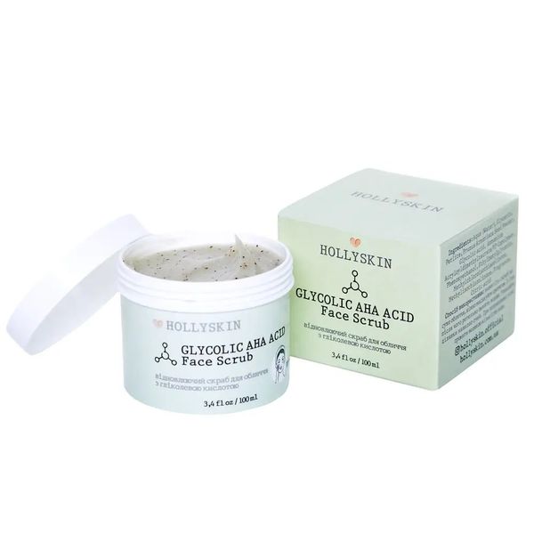 Скраб для лица с гликолевой кислотой Glycolic AHA Acid Face Scrub фото