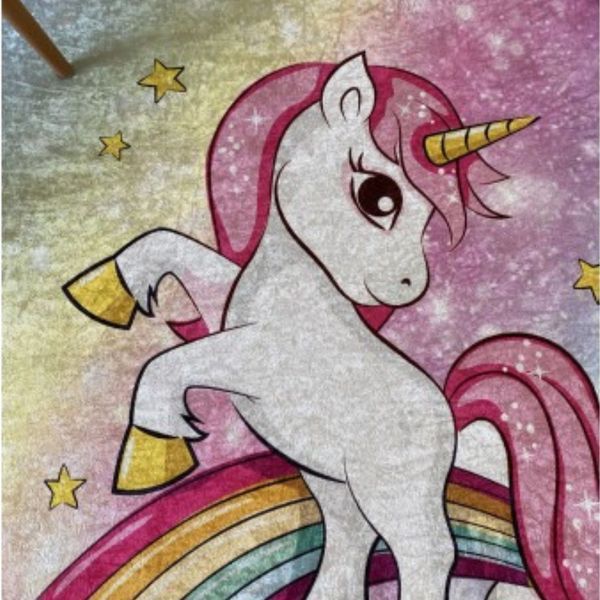 Ковер детский безворсовый&nbsp;Chilai Home Unicorn Единорог фото