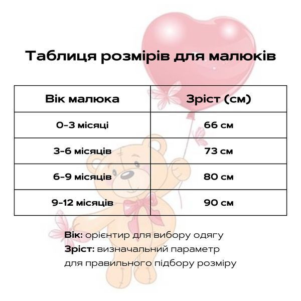 Комбинезон детский с нашивкой мишка (Бежевый 66см) фото