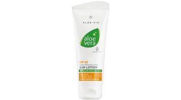 Сонцезахисний лосьйон для шкіри обличчя та тіла LR Aloe Vera Sun з ступенем захисту SPF30, 100 мл фото