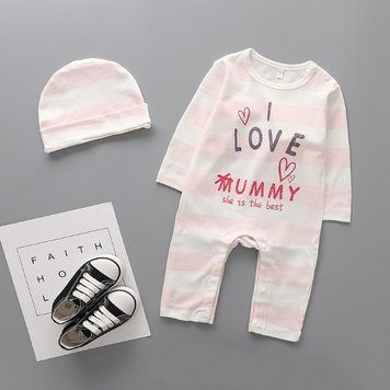 Чоловічок дитячий Love mummy/daddy Світло-рожевий 80см 4914 фото