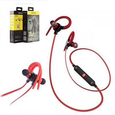 Бездротові навушники Bluetooth Awei A620BL з магнітами. Колір: червоний фото