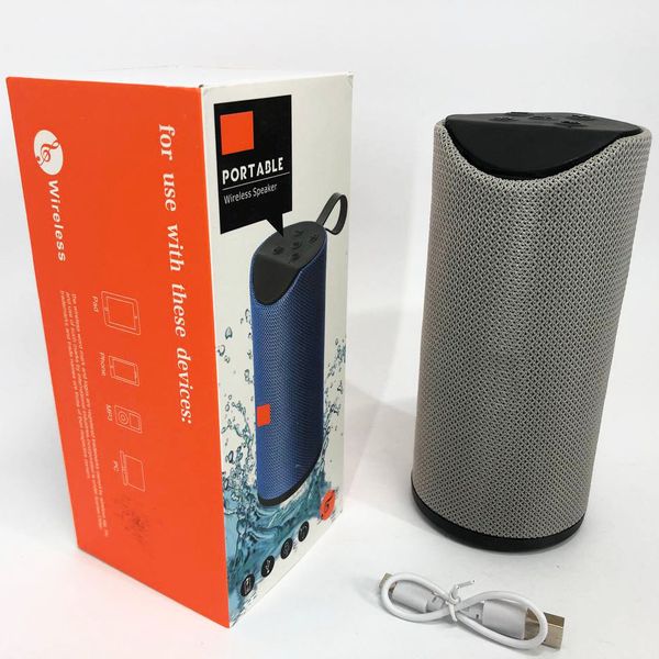 Колонка портативна bluetooth вологостійка JBL TG-113 (аналог). Колір: сірий фото