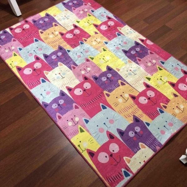 Килим дитячий Chilai Home Cats Різнокольовий Коти фото