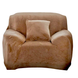 Защитный чехол на кресло Diana Textile Plush Velvet 90-140 см Светло-коричневый фото