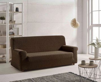 Чохол для дивана Zebra Textil Abril marron 3х місний фото