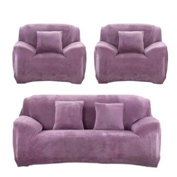 Чехол на диван + 2 кресла замша /микрофибра Homytex фото