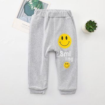 Брюки детские однотонные утепленные Smiling (Серый 110см) фото