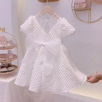 Сукня дитяча з бантом Cute Baby (Білий 150см) фото