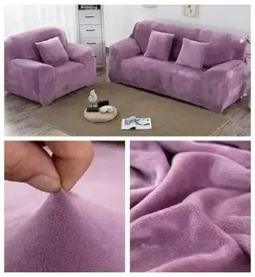 Чохол на диван + 2 крісла замша / мікрофібра Homytex фото