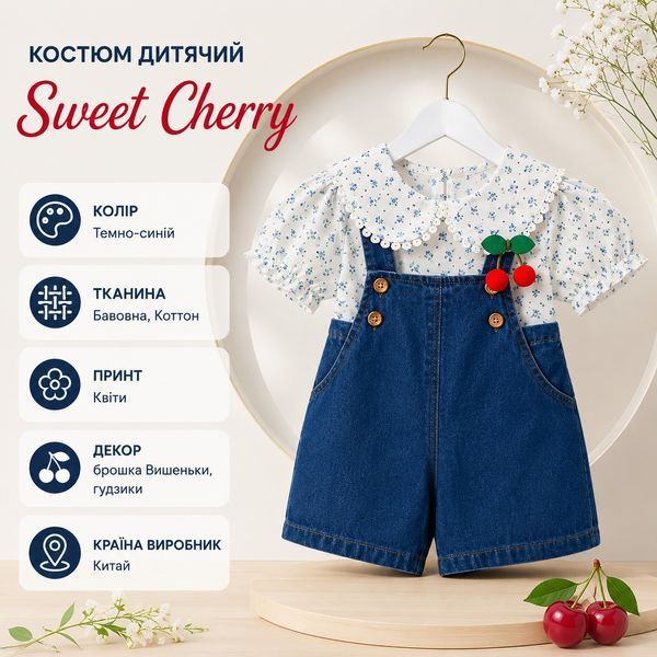 Костюм дитячий Sweet Cherry, 100см, Темно-синій фото