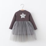 Платье детское Star с фатиновой юбкой (Серый 100см) фото
