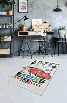 Ковер детский безворсовый Chilai Home 140x190 см street racing фото
