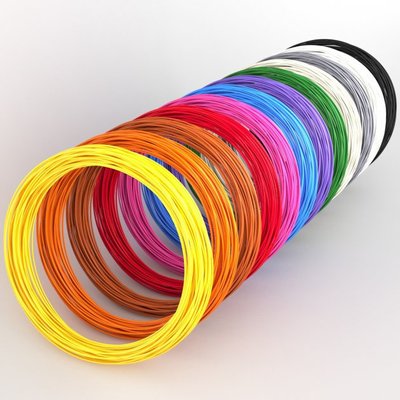 Пластик до 3D ручки. Еко 3D-пластик PLA. Набір з 20 кольорів. (200 метрів) фото
