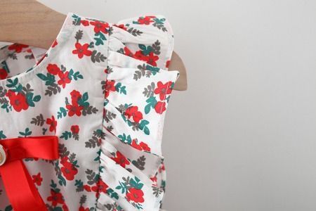 Сукня дитяча з бантиком Little Flower Baby (Червона 100см) фото