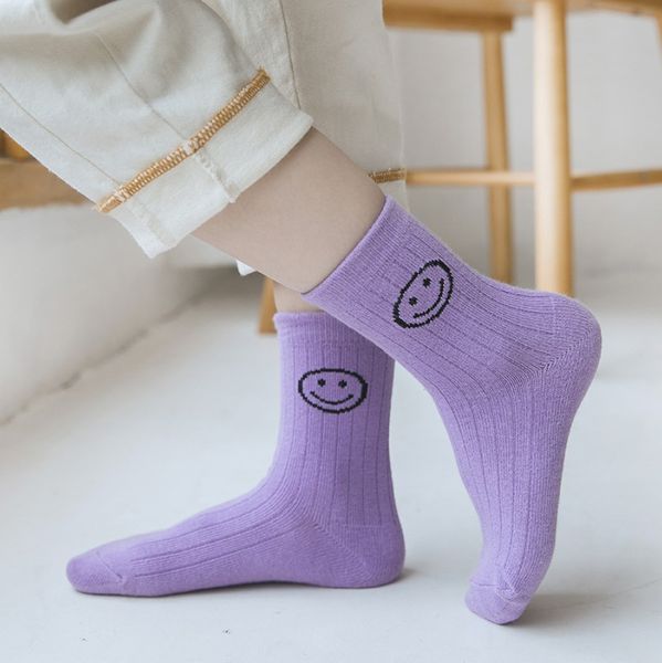 Носки детские однотонные с улыбкой Baby Socks 9-12 лет Желтый (11765) фото