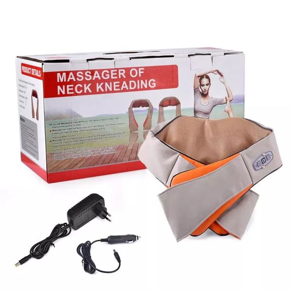 Роликовый массажер для спины и шеи massager of neck kneading фото